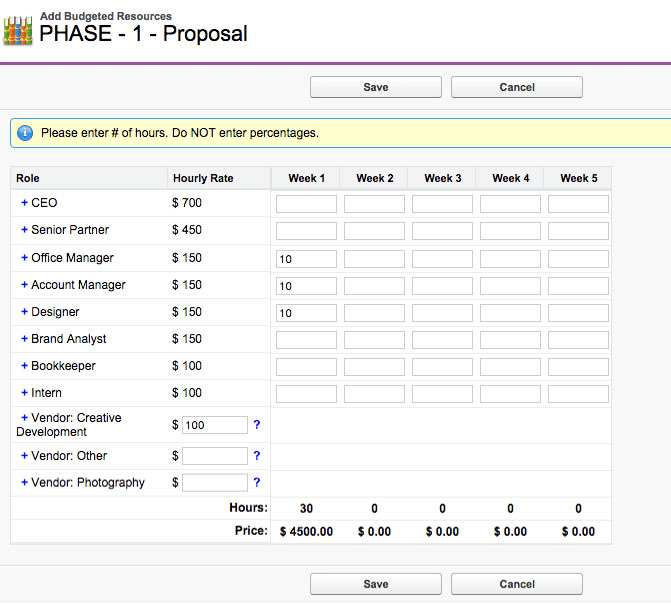 Project Management Budgeting Resourses