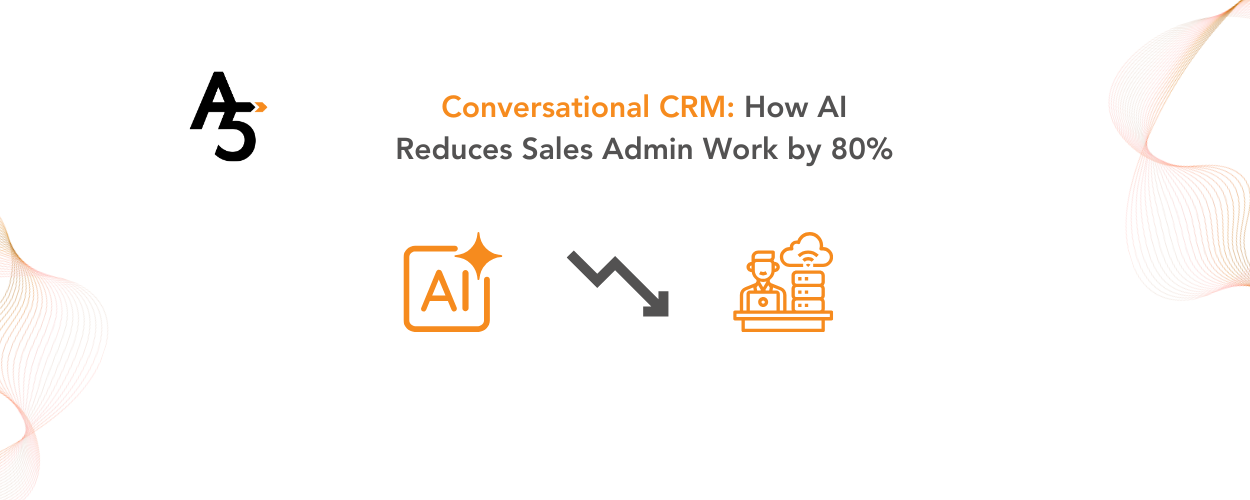 conversational CRM, sales admin work, AI agents, reduce admin time